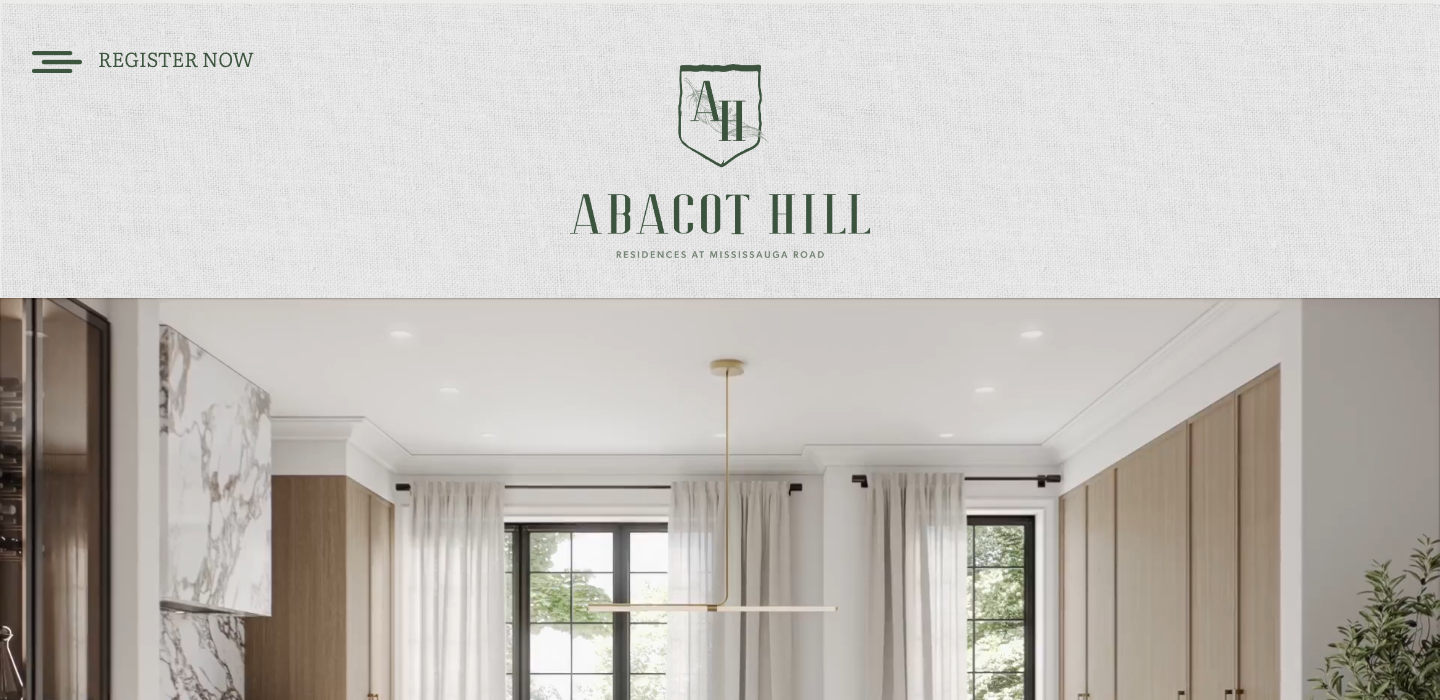 Current preview of the Abacot Hill website