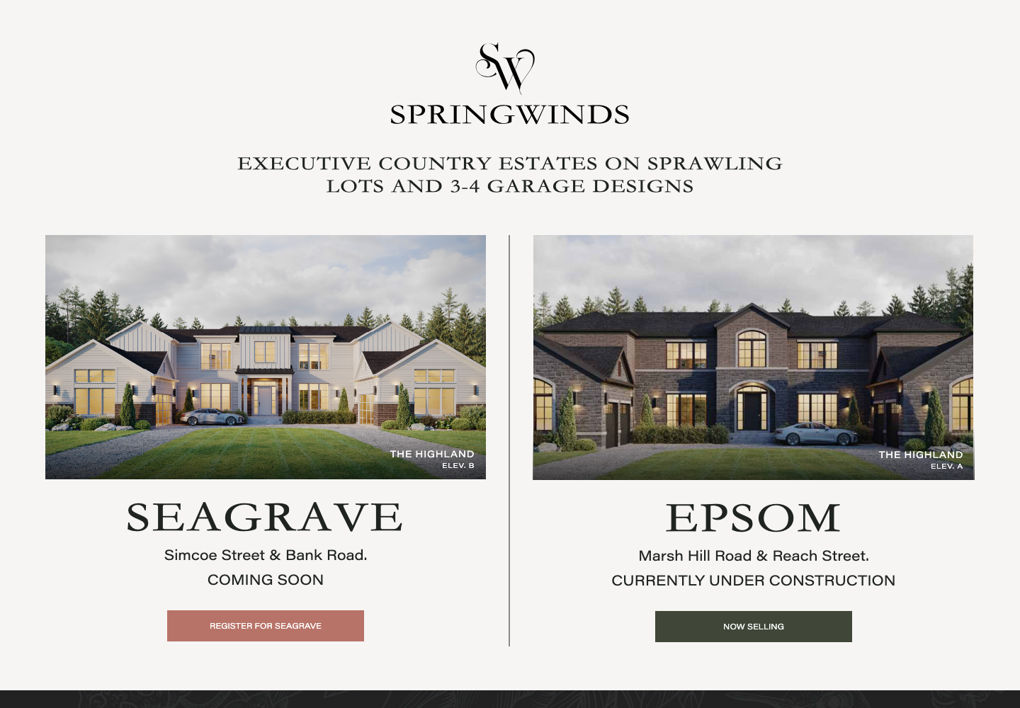 Preview of the Springwinds website